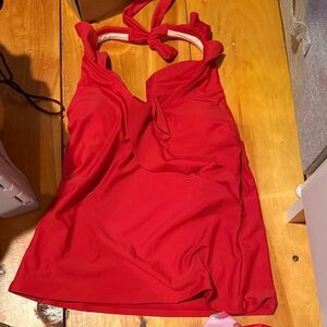 Cupshe Red Swim Top and bottom